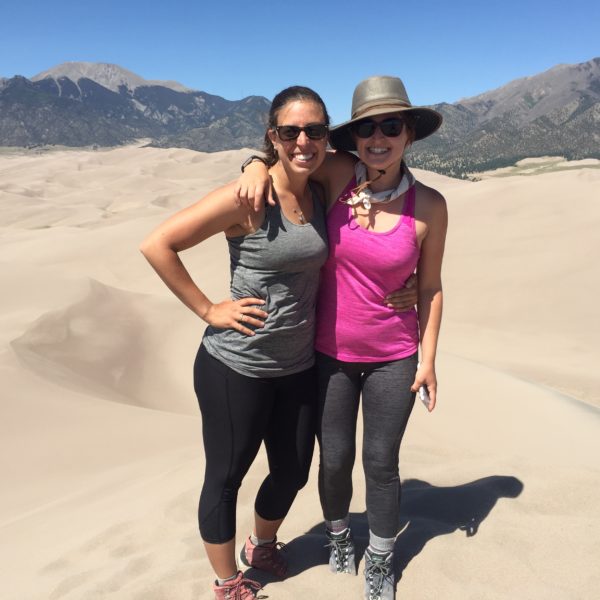 The two lady TAs (Rachel Atkins and Rachael McCaully) conquered The Dunes! 